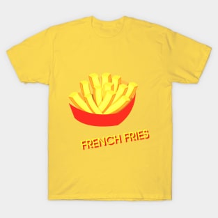 french fries logo designed T-Shirt